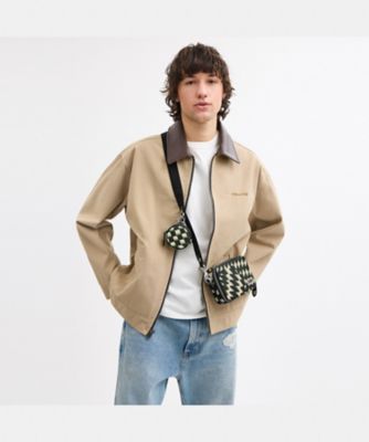 チャーター スリム クロスボディ・ジオ チェック プリント | COACH